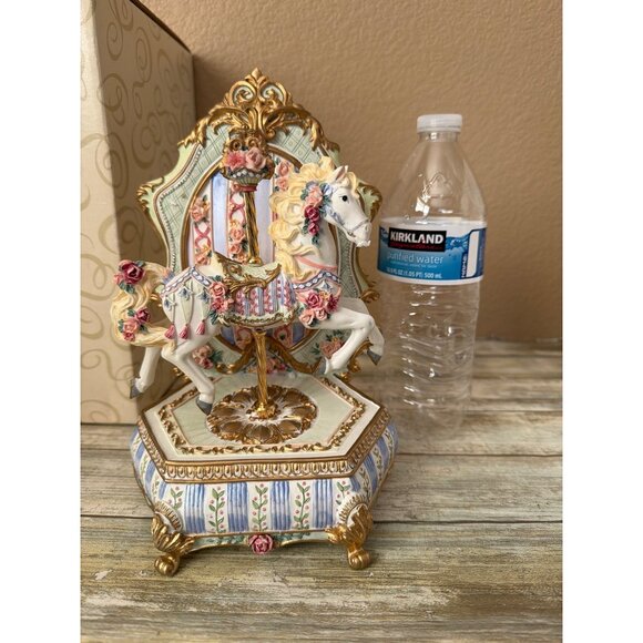 San Francisco Music Box Somerset Carousel Horse Plays Carousel Waltz 1995 w/Box - Picture 3 of 17